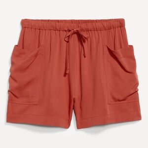Women's Rust Drawstring Shorts